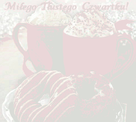 Dwa pączki do kawy miłego tłustego czwartku